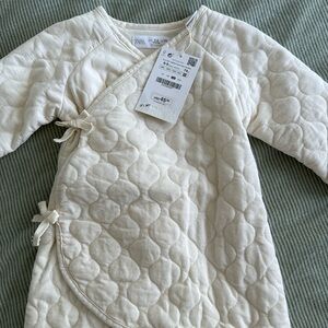 Overall, Cream, Zara, 6-9m (74cm), NWT